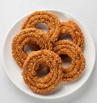 Karam Sakinalu (Traditional Telangana Festival Snack)